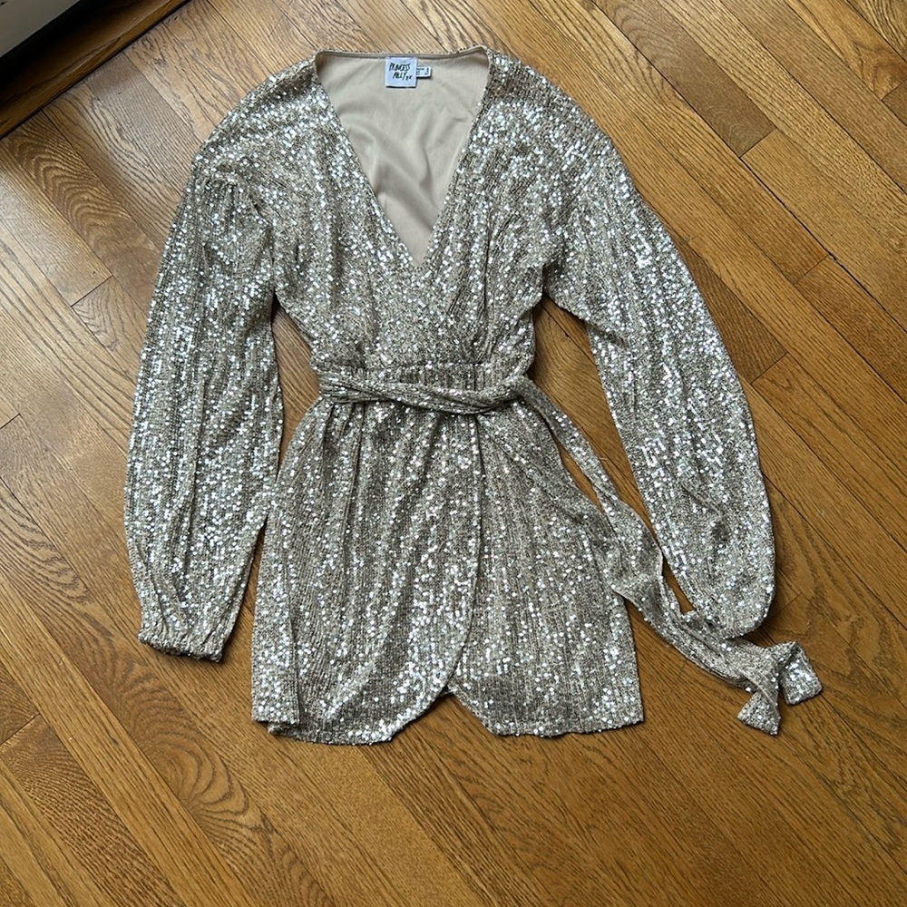 PRINCESS POLLY sequin mini dress